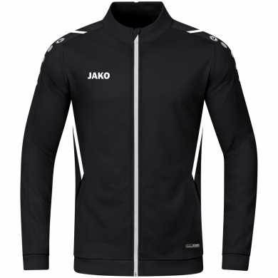 JAKO Polyester Jacket Challenge - Side Pockets, Modern Look Black/White Boys/Girls