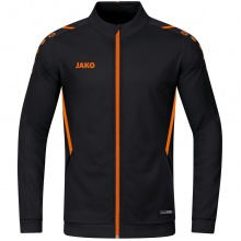 JAKO Polyester Jacket Challenge - Side Pockets, Modern Look Black/Orange Boys/Girls