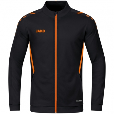 JAKO Polyester Jacket Challenge - Side Pockets, Modern Look Black/Orange Boys/Girls