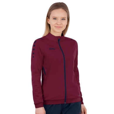 JAKO Polyester Jacket Challenge - Side pockets, modern look - burgundy Women