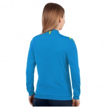 JAKO Polyester Jacket Challenge - Side Pockets, Modern Look - Light Blue/Yellow Women