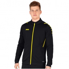 JAKO Polyester Jacket Challenge - Side Pockets, Modern Look - Black/Yellow Men