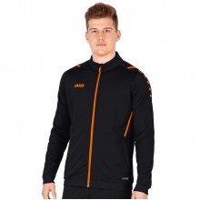 JAKO Polyester Jacket Challenge - Side Pockets, Modern Look - Black/Orange Men