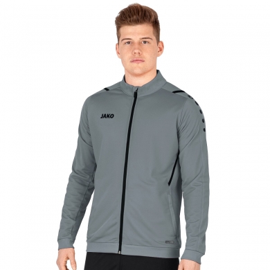 JAKO Polyester Jacket Challenge - Side Pockets, Modern Look - Dark Grey Men