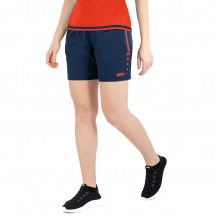 JAKO Sports Shorts Short Competition 2.0 with zipper short navy/orange Women