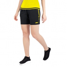 JAKO Sports Shorts Short Competition 2.0 with zip short black/neon yellow Women