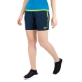 JAKO Sports Shorts Short Competition 2.0 with Zipper short dark blue/neon yellow Women