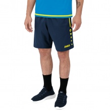 JAKO Sports Shorts Competition 2.0 with Zipper short navy blue/neon yellow Men