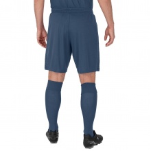 JAKO Sports Pants World (Polyester Interlock, without inner slip) short steel blue Men