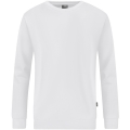 JAKO Long Sleeve Sweat Organic (Leisure, Organic Cotton) White Men