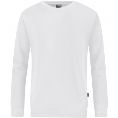 JAKO Long Sleeve Sweat Organic (Leisure, Organic Cotton) White Men