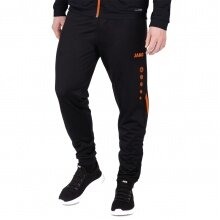 JAKO Training Pants (Polyester Pants) Challenge (100% Polyester) long black/orange Men