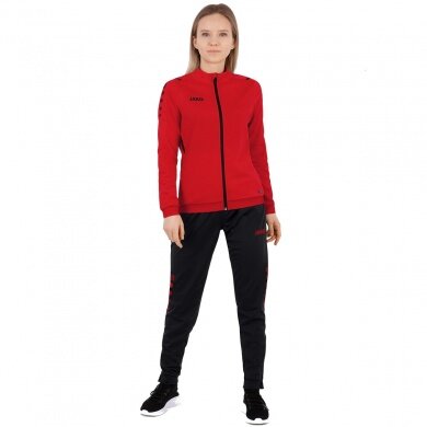 JAKO Training Suit Polyester Challenge (Jacket and Trousers) Red/Black Women