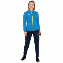 JAKO Training Suit Polyester Challenge (Jacket and Trousers) light blue/dark blue Women