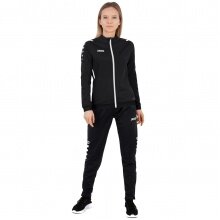 JAKO Training Suit Polyester Challenge (Jacket and Trousers) Black/White Women