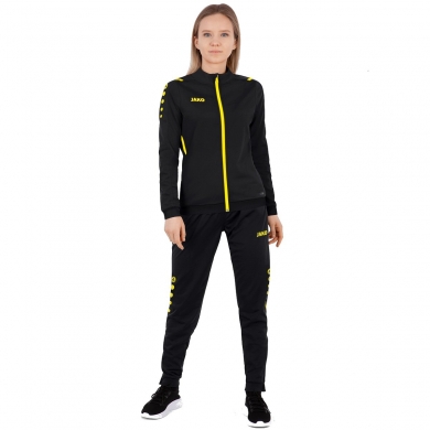 JAKO Training Suit Polyester Challenge (Jacket and Trousers) Black/Yellow Women