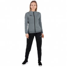 JAKO Polyester Challenge Training Suit (Jacket and Trousers) Dark Grey/Black Women