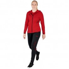 JAKO Training Suit Challenge with Hood (Jacket and Trousers) Red/Black Women