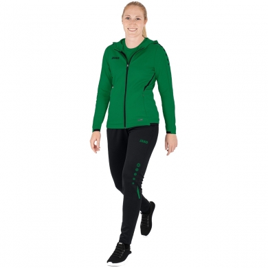 JAKO Tracksuit Challenge with Hood (Jacket and Trousers) Green/Black Women