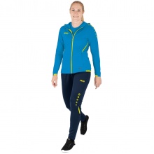 JAKO Tracksuit Challenge with Hood (Jacket and Trousers) Light Blue/Dark Blue Women