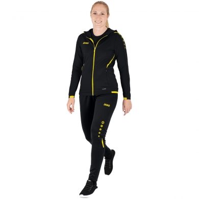 JAKO Tracksuit Challenge with Hood (Jacket and Trousers) black/yellow Women