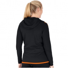 JAKO Training Suit Challenge with Hood (Jacket and Trousers) Black/Orange Women