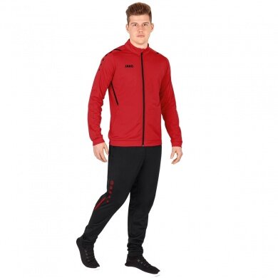 JAKO Training Suit Polyester Challenge (Jacket and Trousers) Red/Black Men