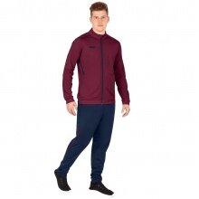 JAKO Training Suit Polyester Challenge (Jacket and Trousers) Burgundy/Navy Men