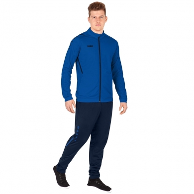 JAKO Training Suit Polyester Challenge (Jacket and Trousers) royal/dark blue Men