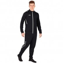 JAKO Polyester Challenge Training Suit (Jacket and Trousers) Black/White Men