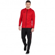 JAKO Tracksuit Challenge with Hood (Jacket and Trousers) Red/Black Men