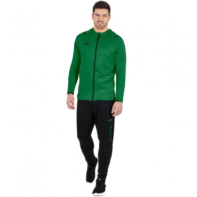 JAKO Tracksuit Challenge with Hood (Jacket and Trousers) Green/Black Men