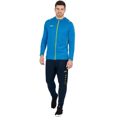 JAKO Tracksuit Challenge with Hood (Jacket and Trousers) Light Blue/Dark Blue Men