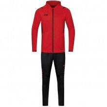 JAKO Tracksuit Challenge with Hood (Jacket and Trousers) Red/Black Boys