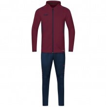 JAKO Tracksuit Challenge with Hood (Jacket and Trousers) Burgundy/Dark Blue Boys