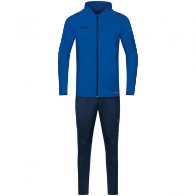 JAKO Tracksuit Challenge with Hood (Jacket and Trousers) royal/dark blue Boys