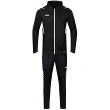 JAKO Tracksuit Challenge with Hood (Jacket and Trousers) Black/White Boys