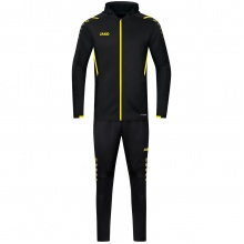 JAKO Tracksuit Challenge with Hood (Jacket and Trousers) black/yellow Boys