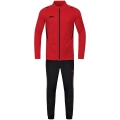 JAKO Training Suit Polyester Challenge (Jacket and Trousers) Red/Black Boys