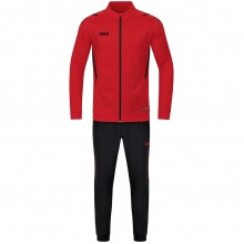 JAKO Training Suit Polyester Challenge (Jacket and Trousers) Red/Black Boys