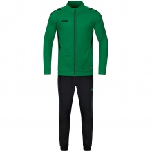 JAKO Polyester Challenge Training Suit (Jacket and Trousers) Green/Black Boys