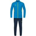 JAKO Polyester Challenge Training Suit (Jacket and Trousers) Light Blue/Dark Blue Boys