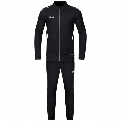 JAKO Polyester Challenge Training Suit (Jacket and Trousers) black/white Boys