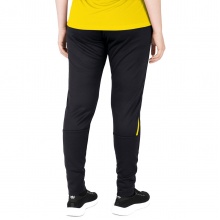 JAKO Training Pants Pant Challenge (Double-Stretch-Knit, breathable, high wearing comfort) long black/yellow Women