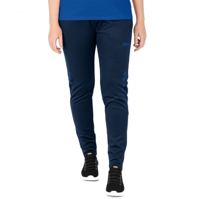 JAKO Training Pants Pant Challenge (Double-Stretch-Knit, breathable, high wearing comfort) long dark blue/royal Women