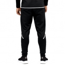 JAKO Training Pants Pant Challenge (Double-Stretch-Knit, breathable, high wearing comfort) long black/white Men