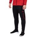 JAKO Training Pants Challenge (Double-Stretch-Knit, breathable, high wearing comfort) long black/red Men