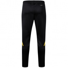 JAKO Training Pants Challenge (Double-Stretch-Knit, breathable, high wearing comfort) long black/yellow Children