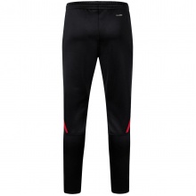 JAKO Training Pants Challenge (Double-Stretch-Knit, breathable, high wearing comfort) long black/red Kids