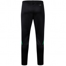 JAKO Training Pants Challenge (Double-Stretch-Knit, breathable, high wearing comfort) long black/green Kids